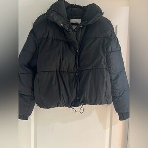 Zara Black Puffer Jacket Size Medium